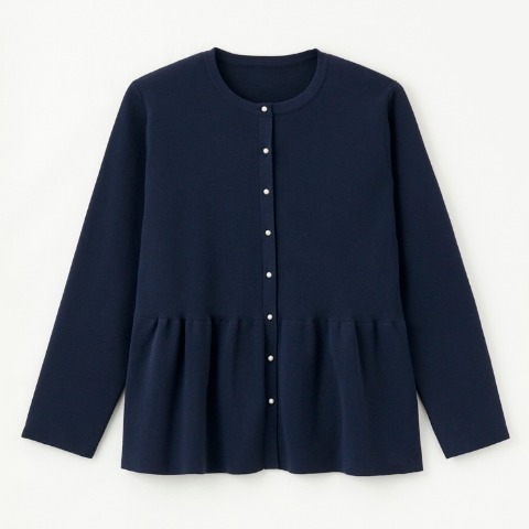 レディース　ニットカーディガン（MUMU×ラクっと！お手軽きちんとニット）