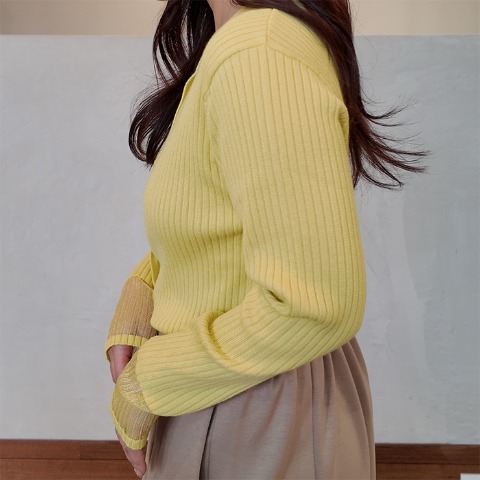 レディース　ニットカーディガン（きなこっこ）