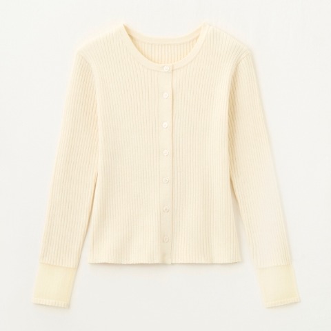 レディース　ニットカーディガン（きなこっこ）