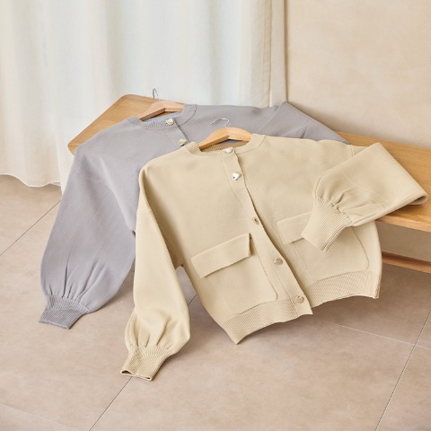 レディース　ニットカーディガン（yumi）