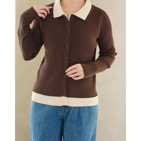 レディース　ニットカーディガン（yumi）