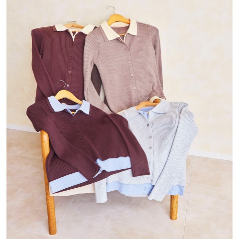 レディース　ニットカーディガン（yumi）