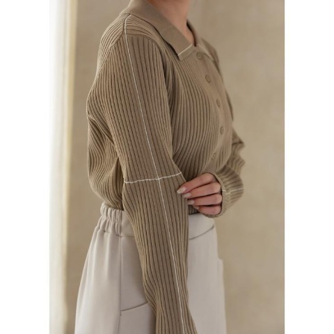 レディース　ニットカーディガン（yumi）