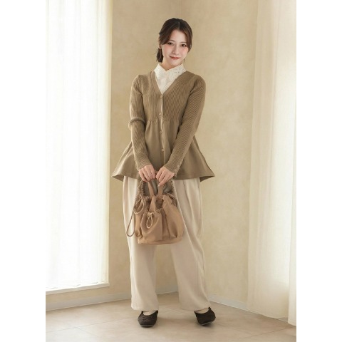 レディース　ニットカーディガン（yumi）