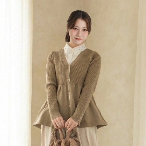 レディース　ニットカーディガン（yumi）