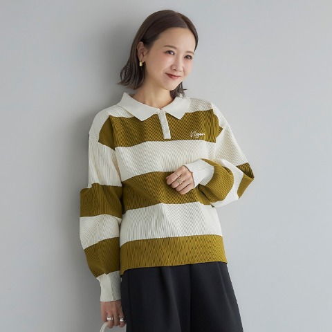 レディース　ニットプルオーバー（田中里奈）