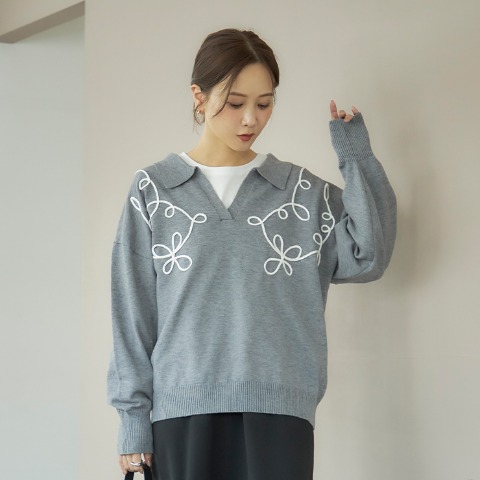 レディース　ニットプルオーバー（田中里奈）