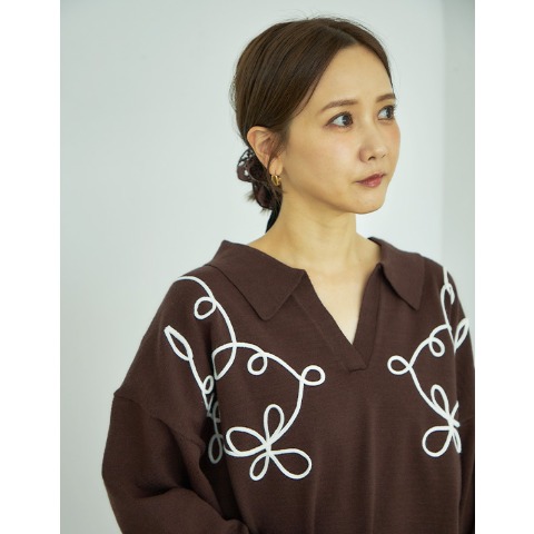 レディース　ニットプルオーバー（田中里奈）