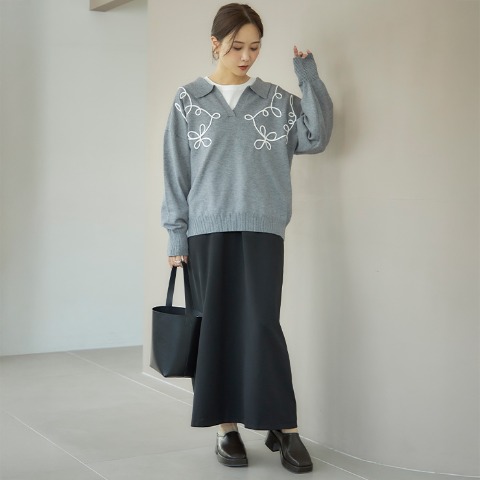 レディース　ニットプルオーバー（田中里奈）