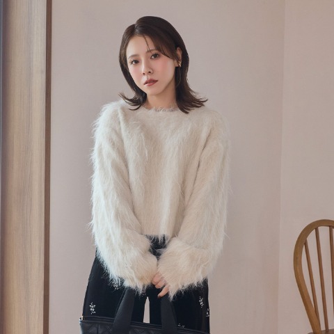 レディース　ニットプルオーバー（yumi）