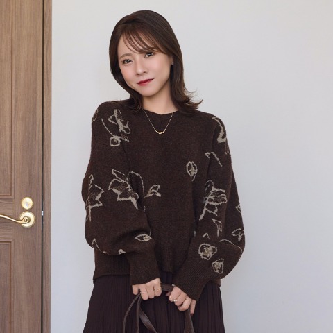 レディース　ニットプルオーバー（yumi）