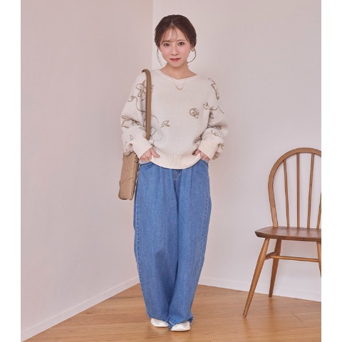 レディース　ニットプルオーバー（yumi）