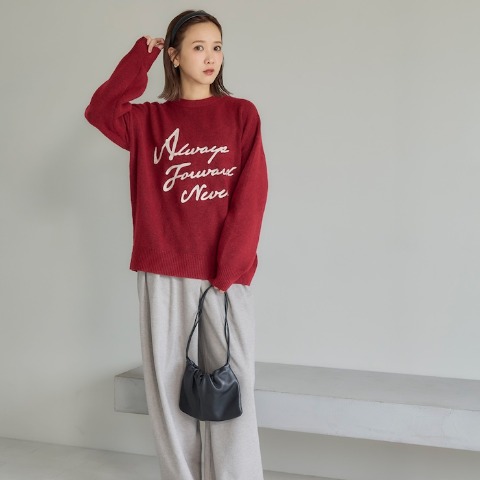 レディース　ニットプルオーバー（田中里奈）