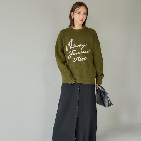 レディース　ニットプルオーバー（田中里奈）