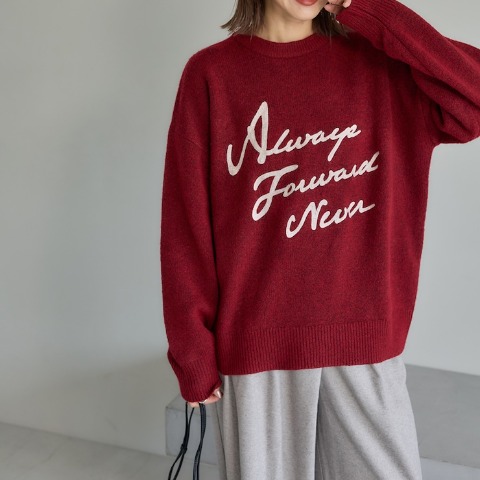 レディース　ニットプルオーバー（田中里奈）