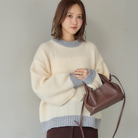 レディース　ニットプルオーバー（田中里奈）