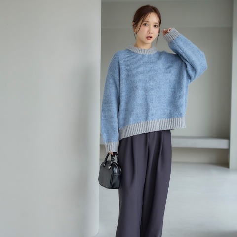 レディース　ニットプルオーバー（田中里奈）