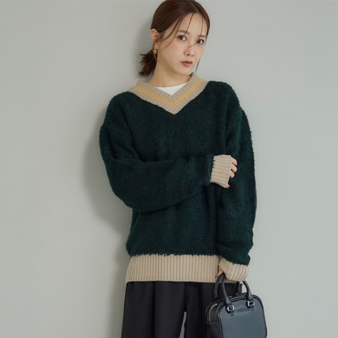 レディース　ニットプルオーバー（田中里奈）