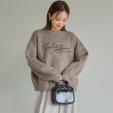 レディース　ニットプルオーバー（田中里奈）