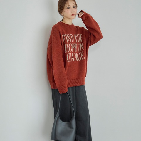 レディース　ニットプルオーバー（田中里奈）