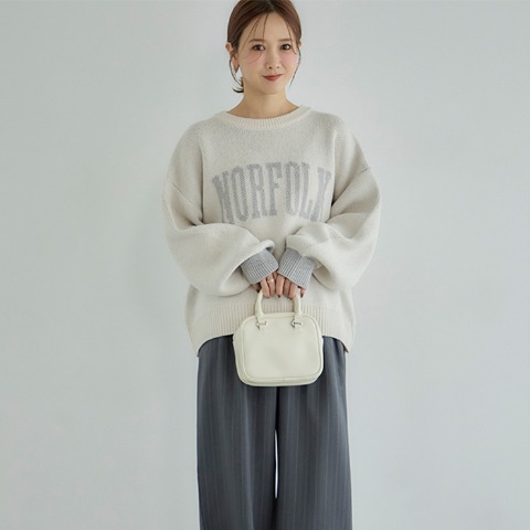 レディース　ニットプルオーバー（田中里奈）