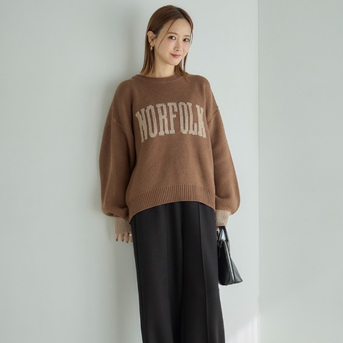 レディース　ニットプルオーバー（田中里奈）