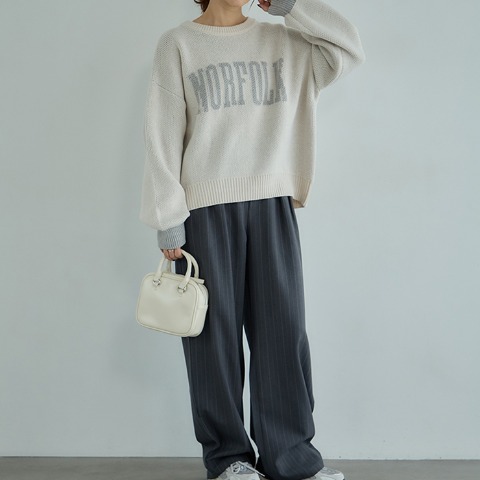 レディース　ニットプルオーバー（田中里奈）