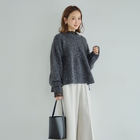 レディース　ニットプルオーバー（田中里奈）