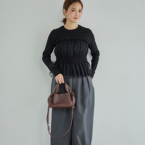 レディース　ニットプルオーバー（田中里奈）