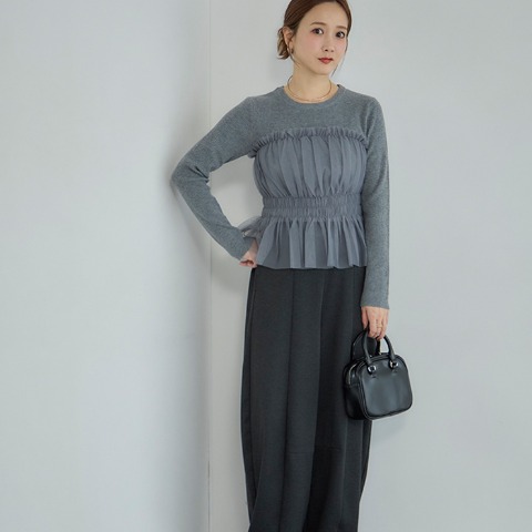 レディース　ニットプルオーバー（田中里奈）