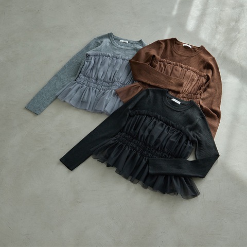 レディース　ニットプルオーバー（田中里奈）