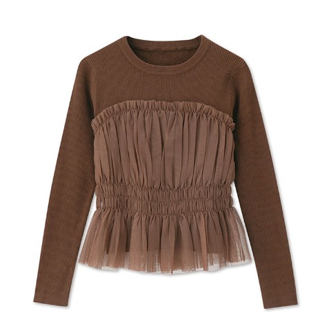 レディース　ニットプルオーバー（田中里奈）