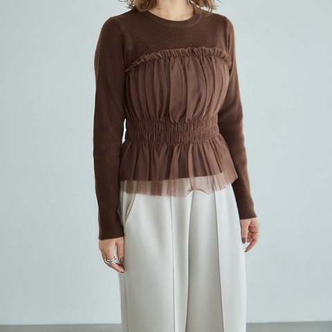 レディース　ニットプルオーバー（田中里奈）