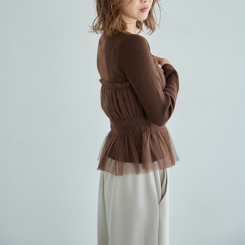 レディース　ニットプルオーバー（田中里奈）