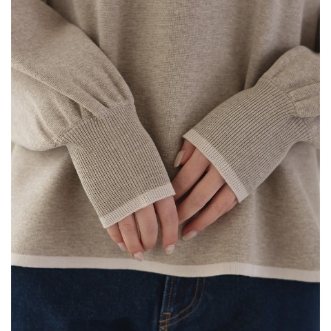 レディース　ニットプルオーバー（ヘビロテ×yumi）