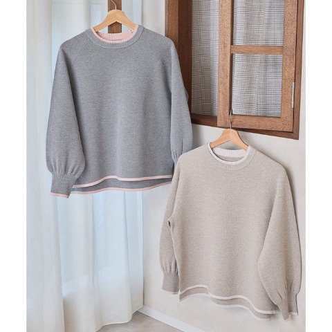 レディース　ニットプルオーバー（ヘビロテ×yumi）