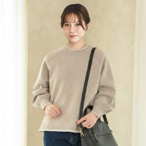 レディース　ニットプルオーバー（ヘビロテ×yumi）