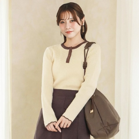 レディース　ニットプルオーバー（yumi）