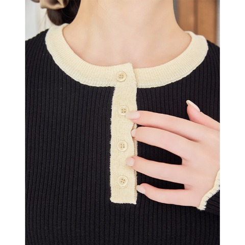 レディース　ニットプルオーバー（yumi）