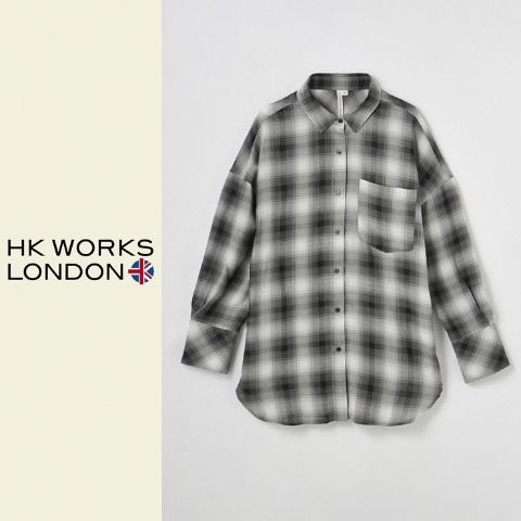 レディース　シアーチェックシャツ（HK WORKS LONDON）
