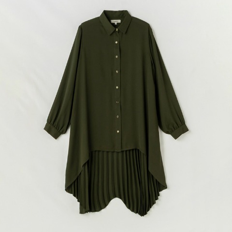レディース　バックプリーツシャツ（hareiro）