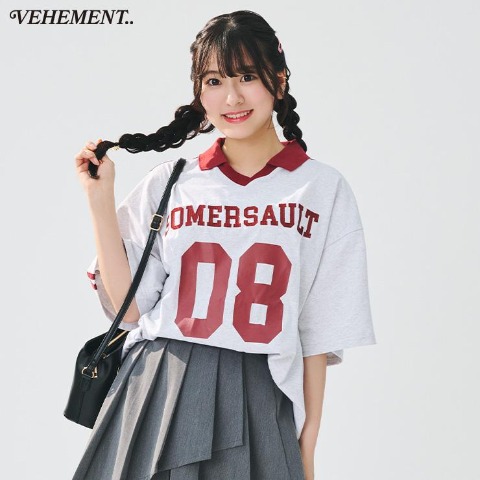 レディース　ナンバリングロゴポロTシャツ（今日、好きになりました。）