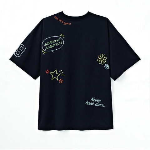 レディース　落書き刺繍プルオーバー（今日、好きになりました。）