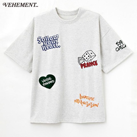レディース　落書き刺繍プルオーバー（今日、好きになりました。）