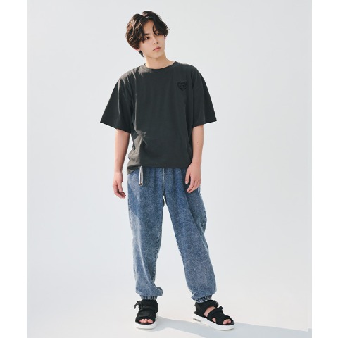 レディース　ピグメント加工ハートロゴプルオーバー（今日、好きになりました。）