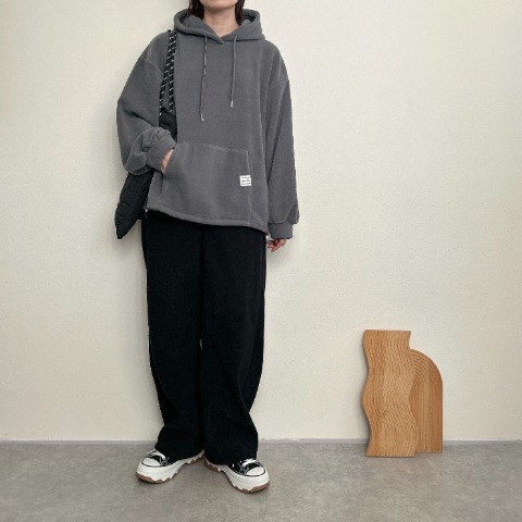 レディース　フリースプルパーカ（rumi）