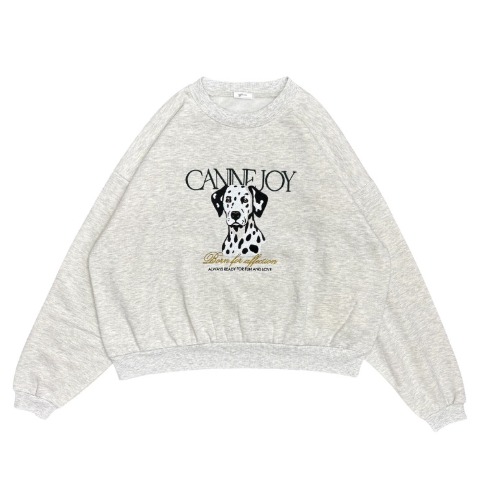 レディース　ダルメシアン刺繍プルオーバー（ちょこび）