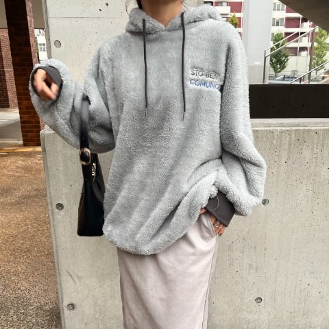 レディース　ボアプルパーカー（YUI）