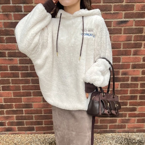 レディース　ボアプルパーカー（YUI）