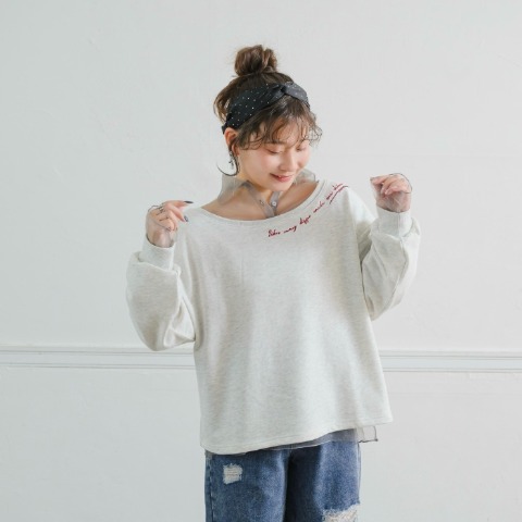 レディース　襟付きチュールシャツ（Taiyou）